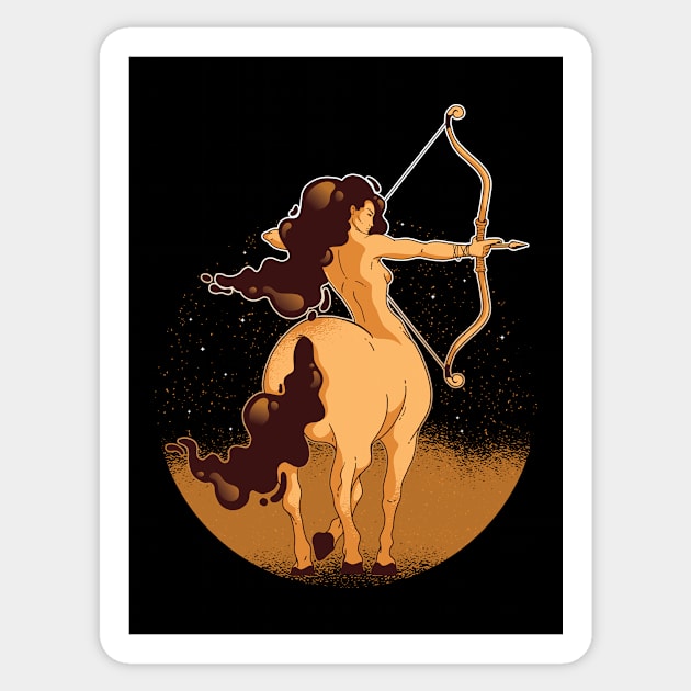 Fierce Sagittarius Woman Sticker by BamBam